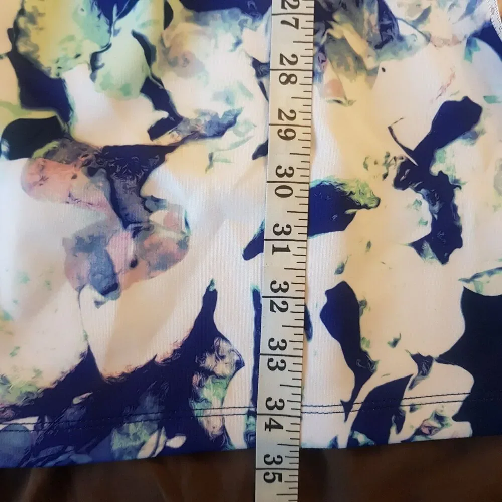 Apt 9 Womens Dress Sleeveless Sz Medium Floral Shift Artsy Spring Summer Easter